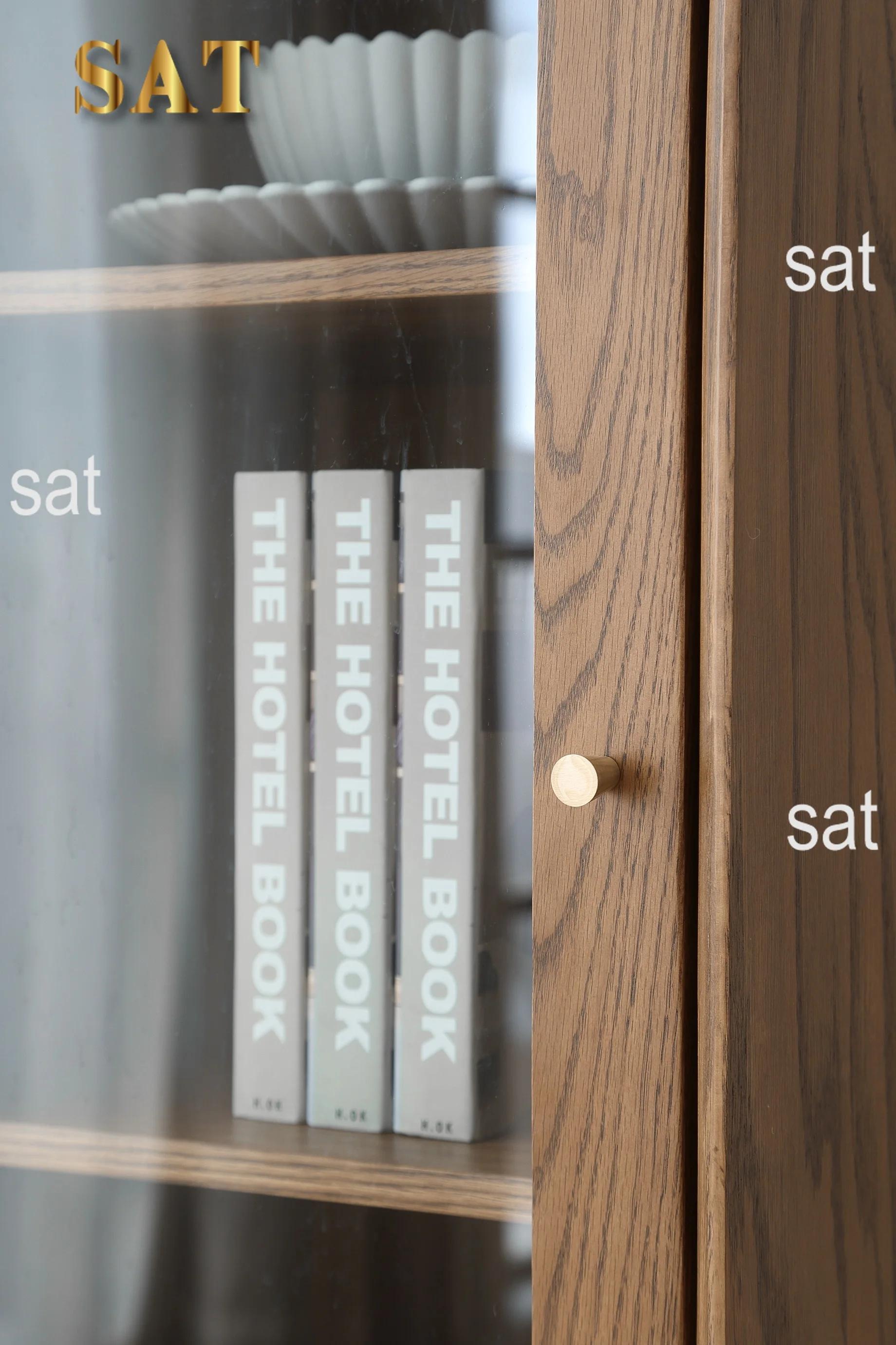 -ee B3102 Mini Corner Home Coffee Wine bar Cabinet Solid Oak Wood Corner Cabinet