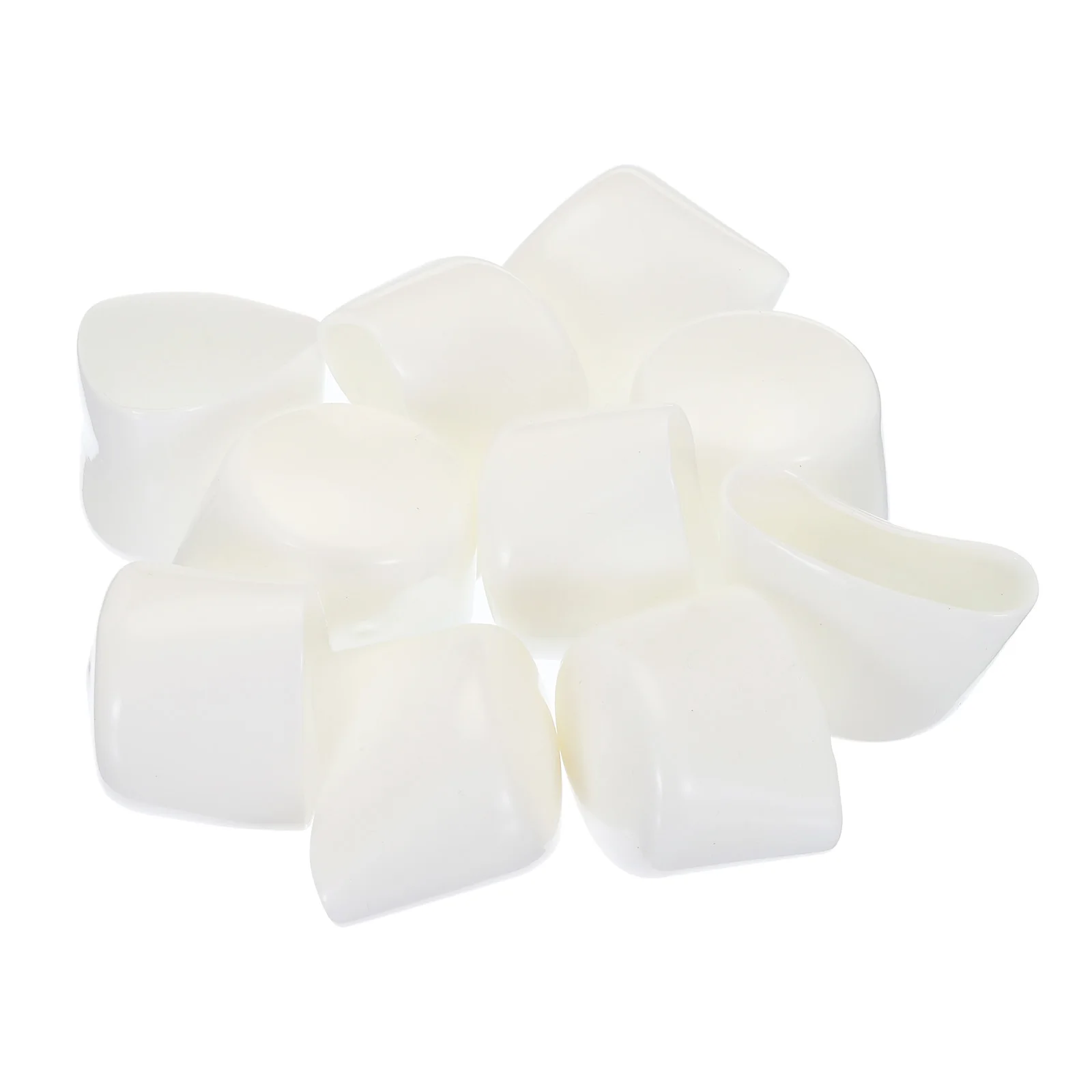 20Pcs White Rubber End Caps 1.3-38mm ID Vinyl Round Tube Bolt Cap Cover Screw Thread Protectors for Metal Chair Tips Furniture