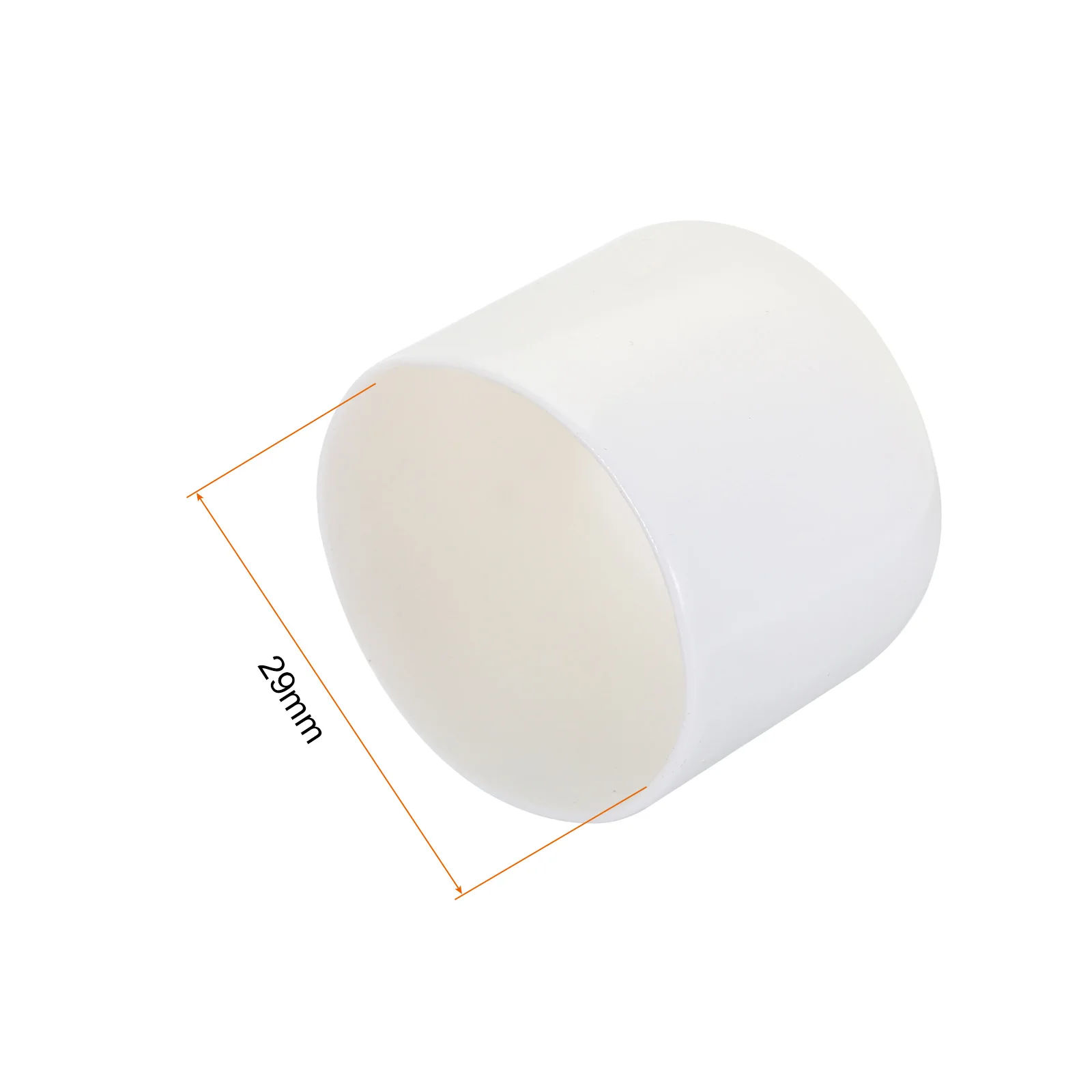 20Pcs White Rubber End Caps 1.3-38mm ID Vinyl Round Tube Bolt Cap Cover Screw Thread Protectors for Metal Chair Tips Furniture