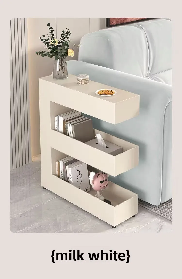 Slim Narrow Rolling Gap Storage Cart Mobile Multi-Layer Shelf Trolley Book Snack Organizer Rack Sofa Small Space Art Home Decor