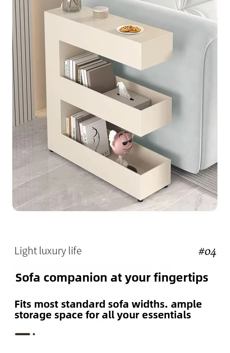 Slim Narrow Rolling Gap Storage Cart Mobile Multi-Layer Shelf Trolley Book Snack Organizer Rack Sofa Small Space Art Home Decor