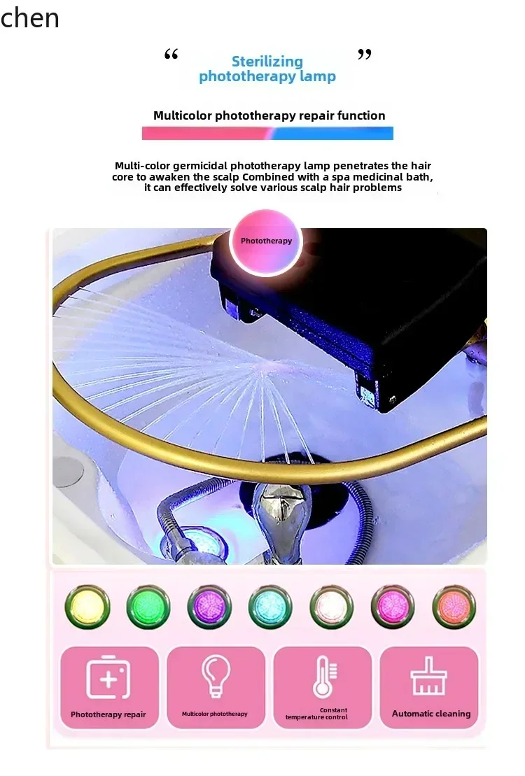 DSA Hair Salon Beauty Salon Special Water Circulation Fumigation Head Treatment Bed Shampoo Bed Barber Shop Special