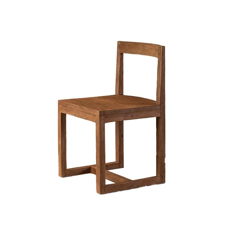Solid Wood Dining Chairs Retro Simple Household Creative Aesthetic Backrest Chair Restaurant Coffee Shop Hotel Room Decoration
