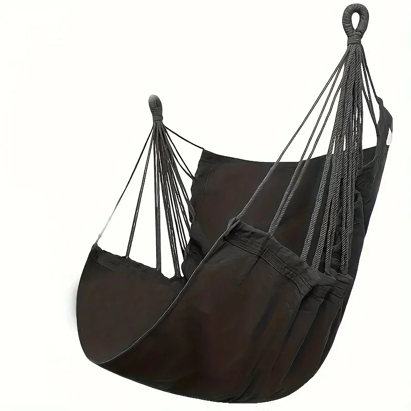 1Pcs Outdoor Leisure Fabric Hammock Chair with Storage Bag Anti Rollover Dormitory Swing Chair
