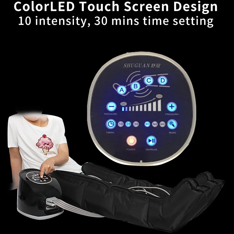 Normatec 4 chambers muscle relaxer air pressure compression therapy system leg massager recovery boots machine