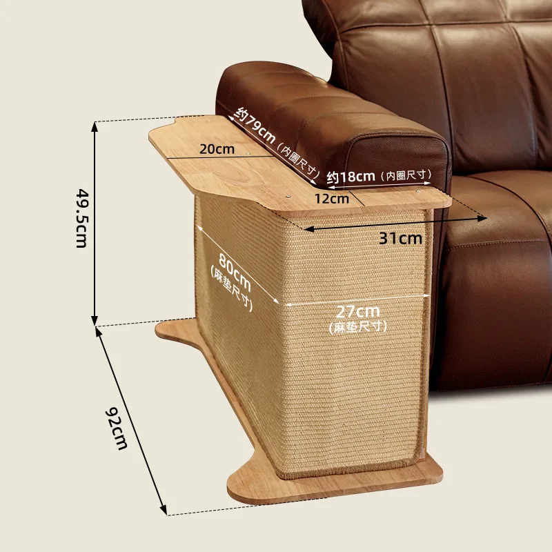 Large Cat Scratching Board Sturdy Durable Anti-scratch Sofa Protector Human Pet Shared Rest Play Pad