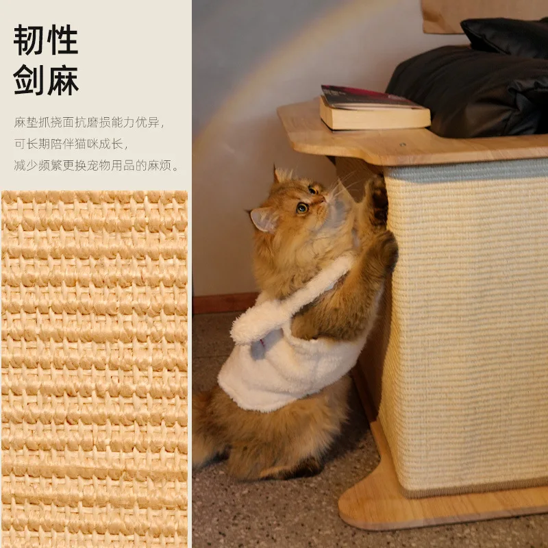 Large Cat Scratching Board Sturdy Durable Anti-scratch Sofa Protector Human Pet Shared Rest Play Pad
