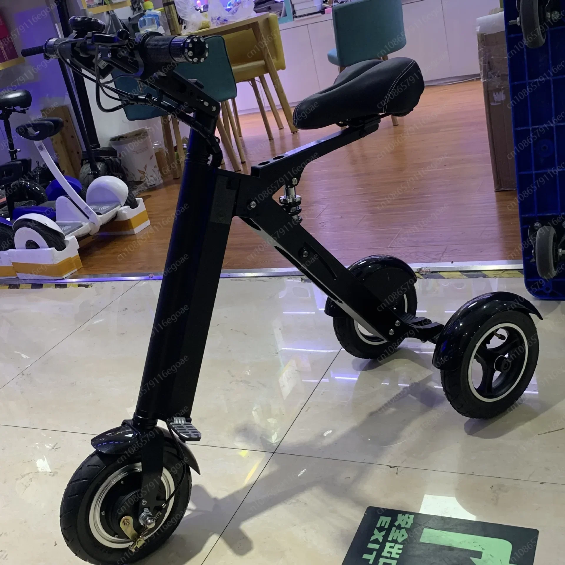 Jmz-portable Cart,Foldable Household Electric Tricycle, Elderly Adult Commuting cart, Small Grocery Shopping CART