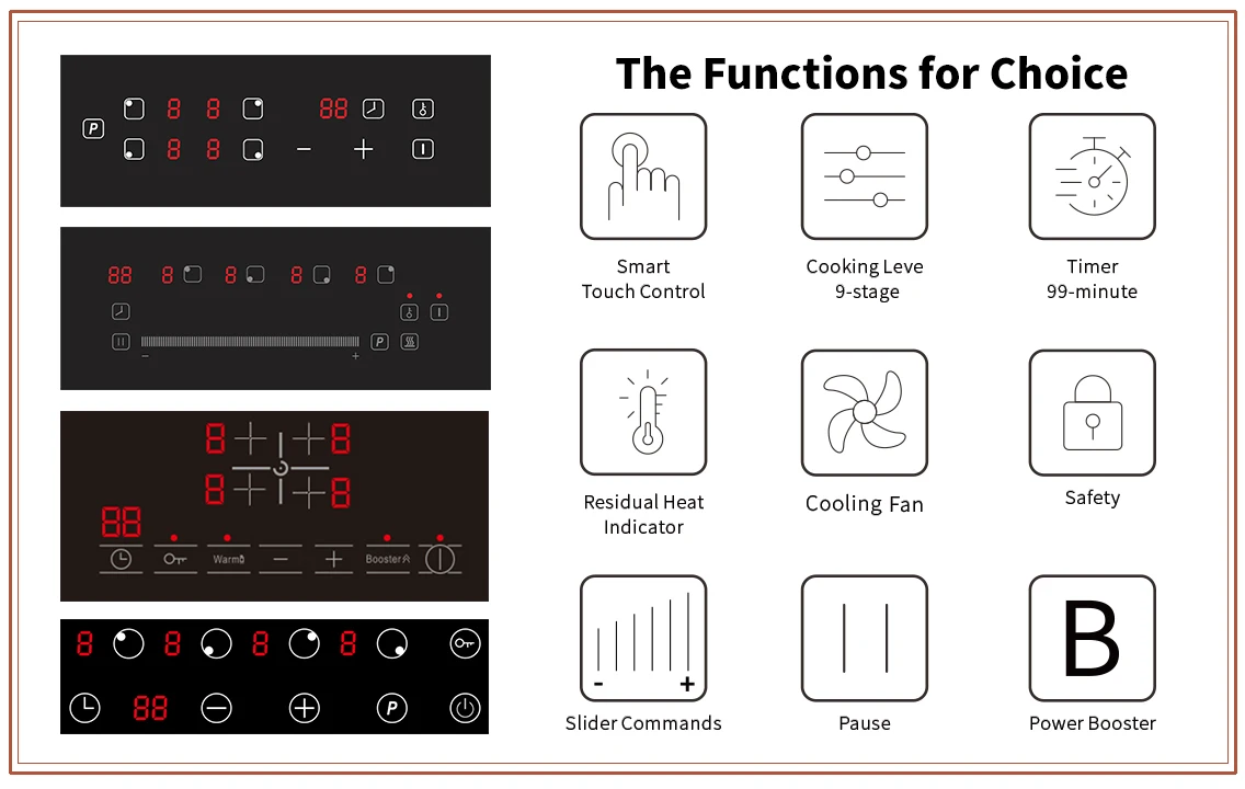 Built in Induction Cooktop Hidden Magnetic Under Granite Ceramic Stove Hob Stovetop Commercial Induction Cooker
