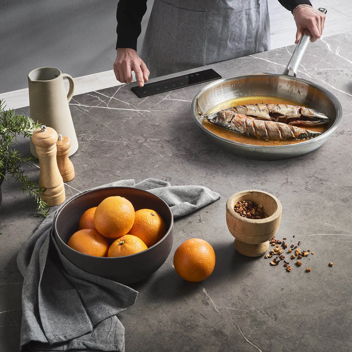 Built in Induction Cooktop Hidden Magnetic Under Granite Ceramic Stove Hob Stovetop Commercial Induction Cooker