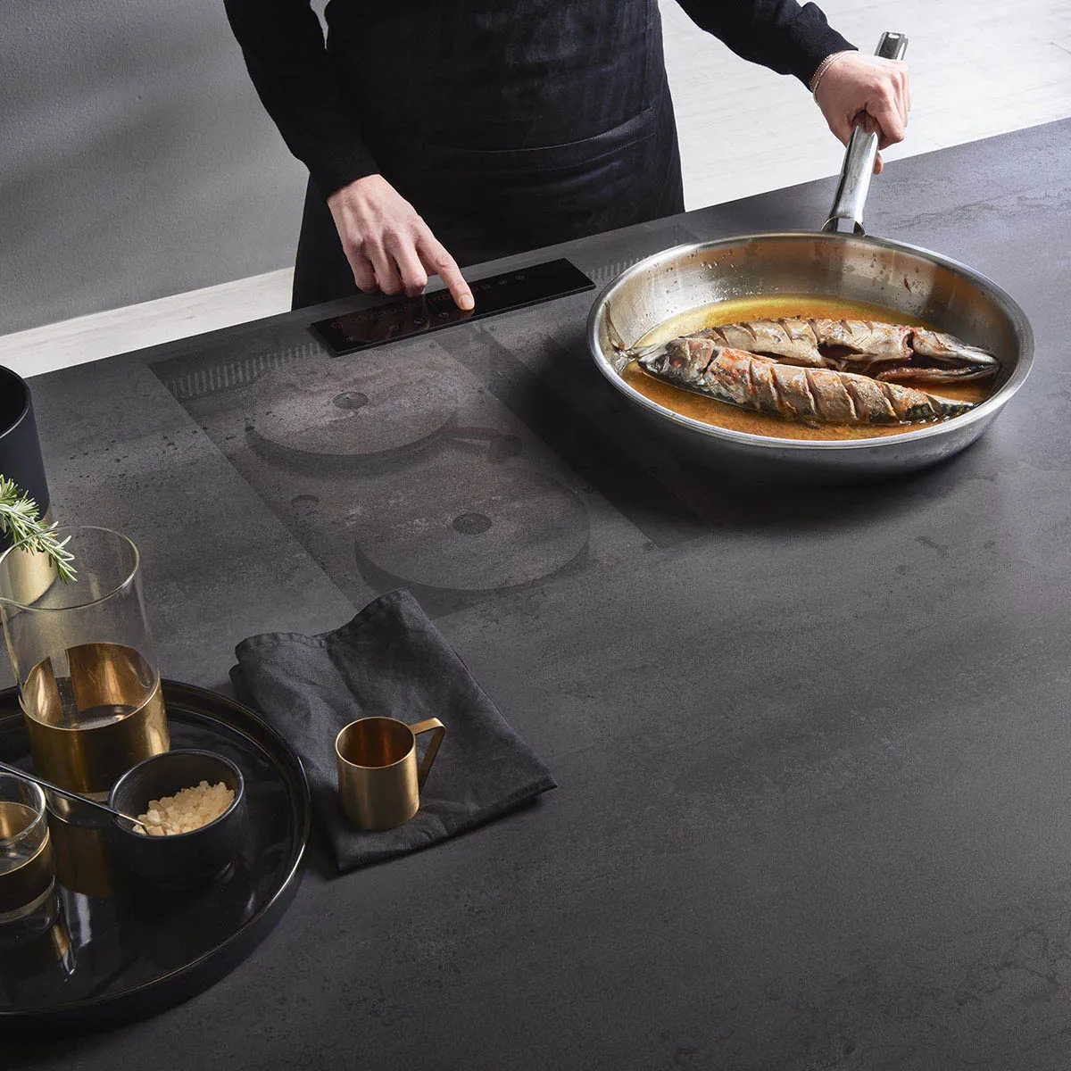 Built in Induction Cooktop Hidden Magnetic Under Granite Ceramic Stove Hob Stovetop Commercial Induction Cooker