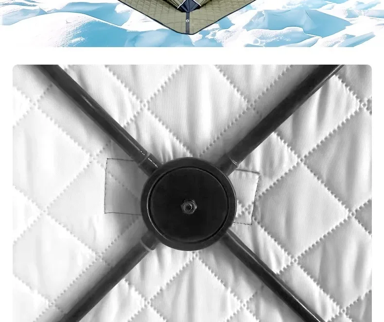 Outdoor Fishing, Lighting, Ice Fishing Tent, Thick Large Window, Firewood Warm Mouth, Portable Tent