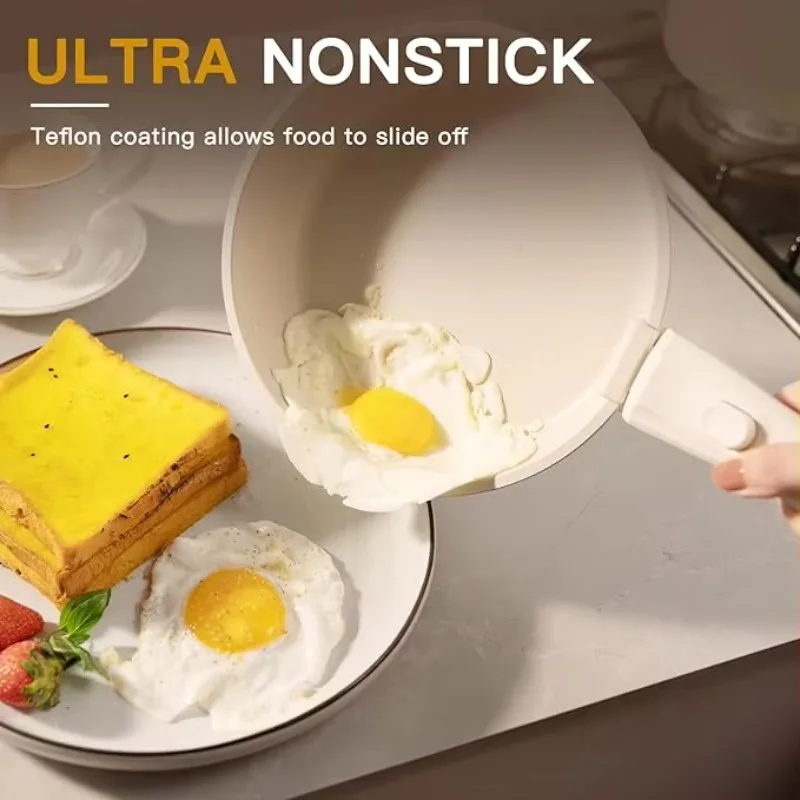 Manufacturing Non-Stick Pans Aluminum Cookware Set for Induction Cooker Stylish White Ceramic Cookware Pans Set