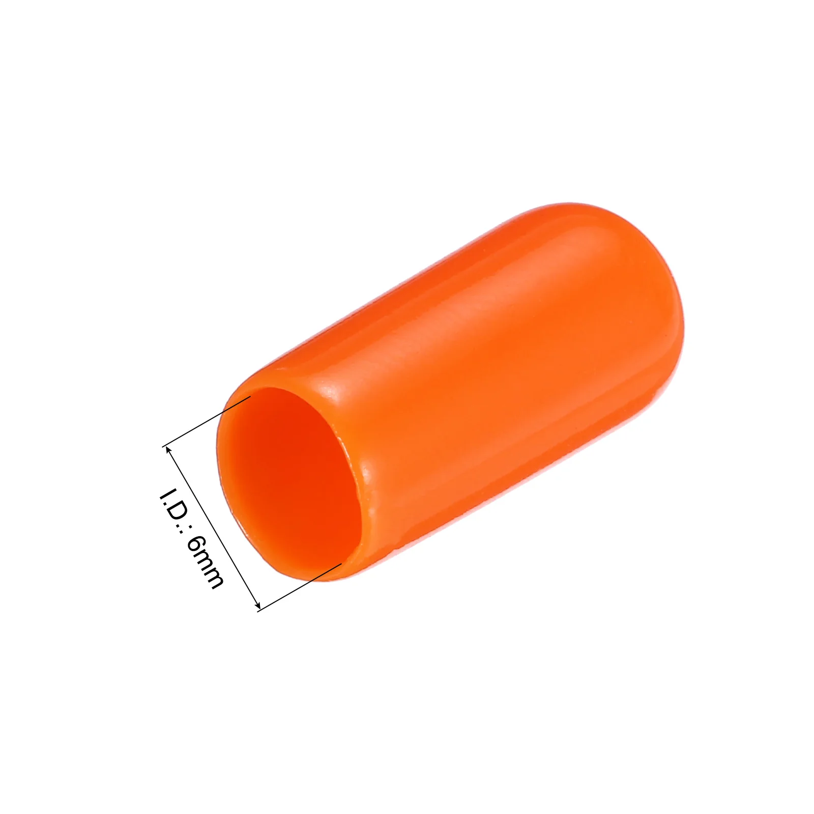 20Pcs Rubber End Caps 2-30mm ID Vinyl PVC Round Tube Bolt Cap Cover Screw Thread Protectors for Metal Chair Tips Patio Furniture