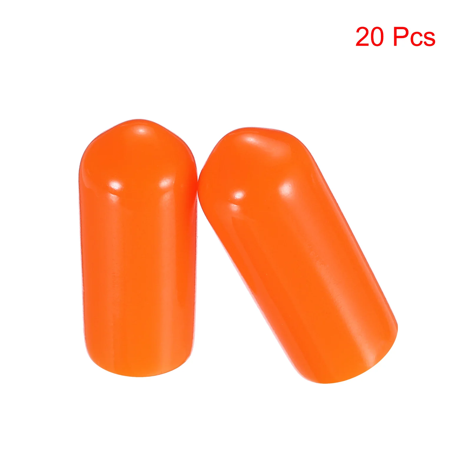 20Pcs Rubber End Caps 2-30mm ID Vinyl PVC Round Tube Bolt Cap Cover Screw Thread Protectors for Metal Chair Tips Patio Furniture