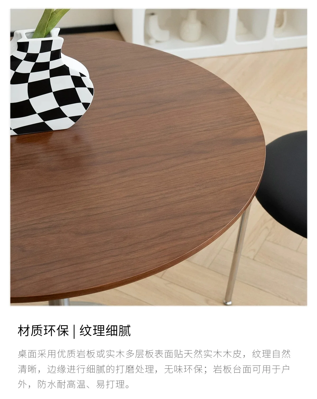 Tulip Round Table for Home Dining, Stainless Steel Commercial Coffee Table for Cafe Restaurant, Balcony Accent Desk for Bistro