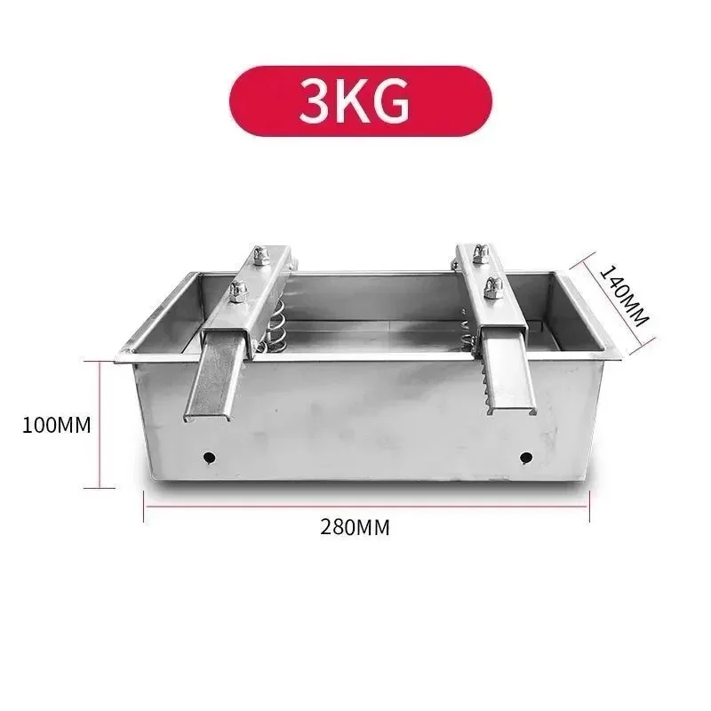 Stainless Steel Meat Pressing Mold, Double Pressure, Spring Ham, Bacon Making, Raw Meat Press Mold, 1.5kg, 2kg, 3kg, 4kg