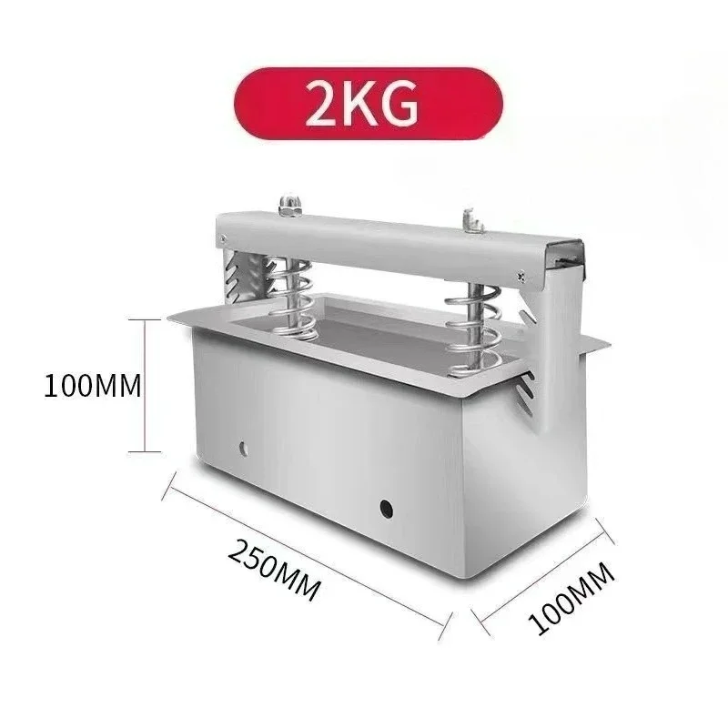 Stainless Steel Meat Pressing Mold, Double Pressure, Spring Ham, Bacon Making, Raw Meat Press Mold, 1.5kg, 2kg, 3kg, 4kg