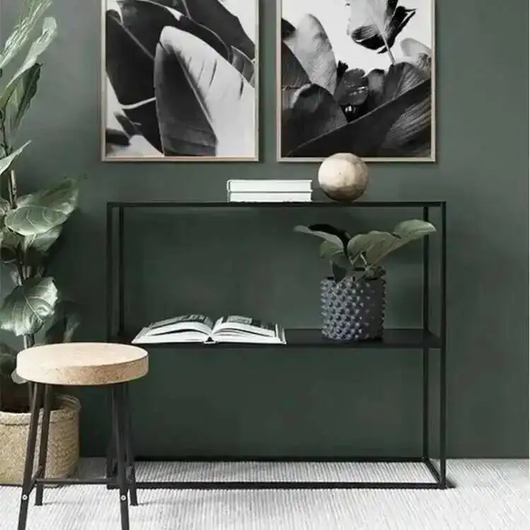 Iron Corner Table Console Nordic Table Minimalist for Entrance Living Room Furniture Sofa Side Hallway Console Tables