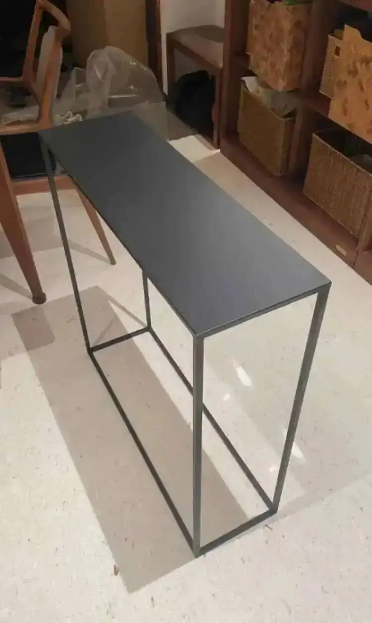Iron Corner Table Console Nordic Table Minimalist for Entrance Living Room Furniture Sofa Side Hallway Console Tables