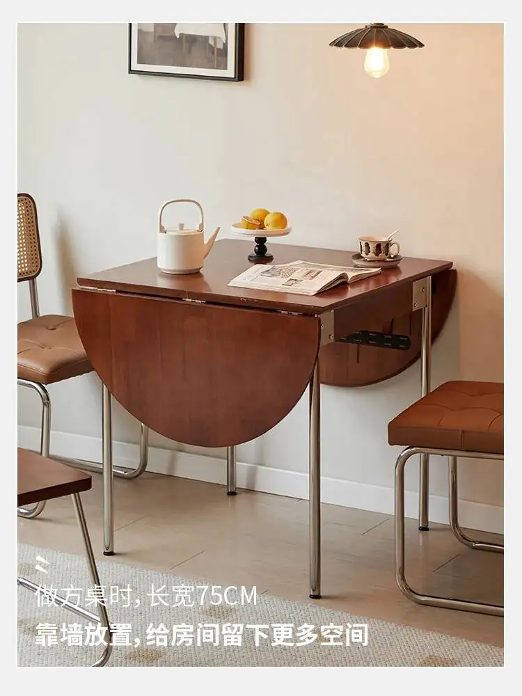 Folding Dining Tables Multifunctional Elegant Dark All-in-one Expansion Dining Tables Nordic Luxury Furniture Home