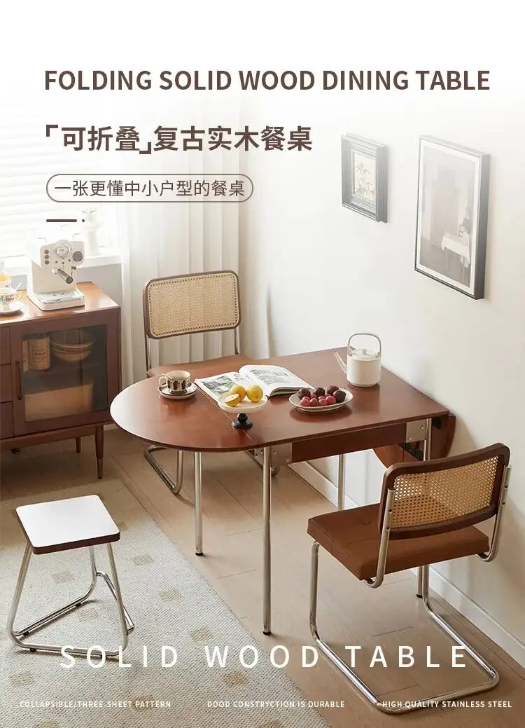 Folding Dining Tables Multifunctional Elegant Dark All-in-one Expansion Dining Tables Nordic Luxury Furniture Home