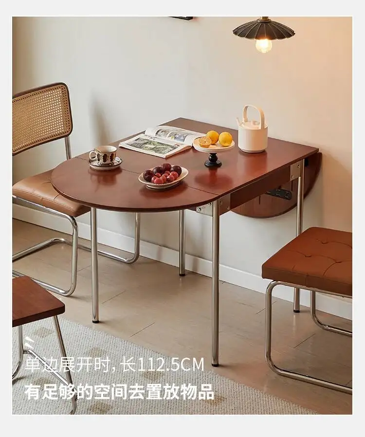 Folding Dining Tables Multifunctional Elegant Dark All-in-one Expansion Dining Tables Nordic Luxury Furniture Home