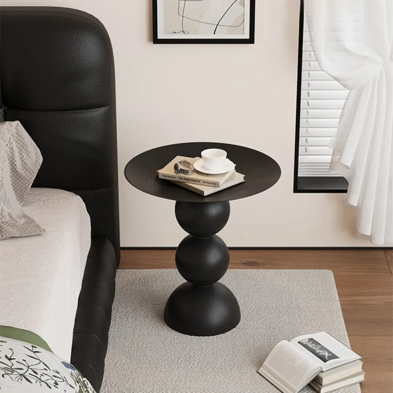 Retro Coffee Table Round Side Tables Luxury Bedside Table Multifunctional Minimalist Living Room Tea Tables Home Furniture