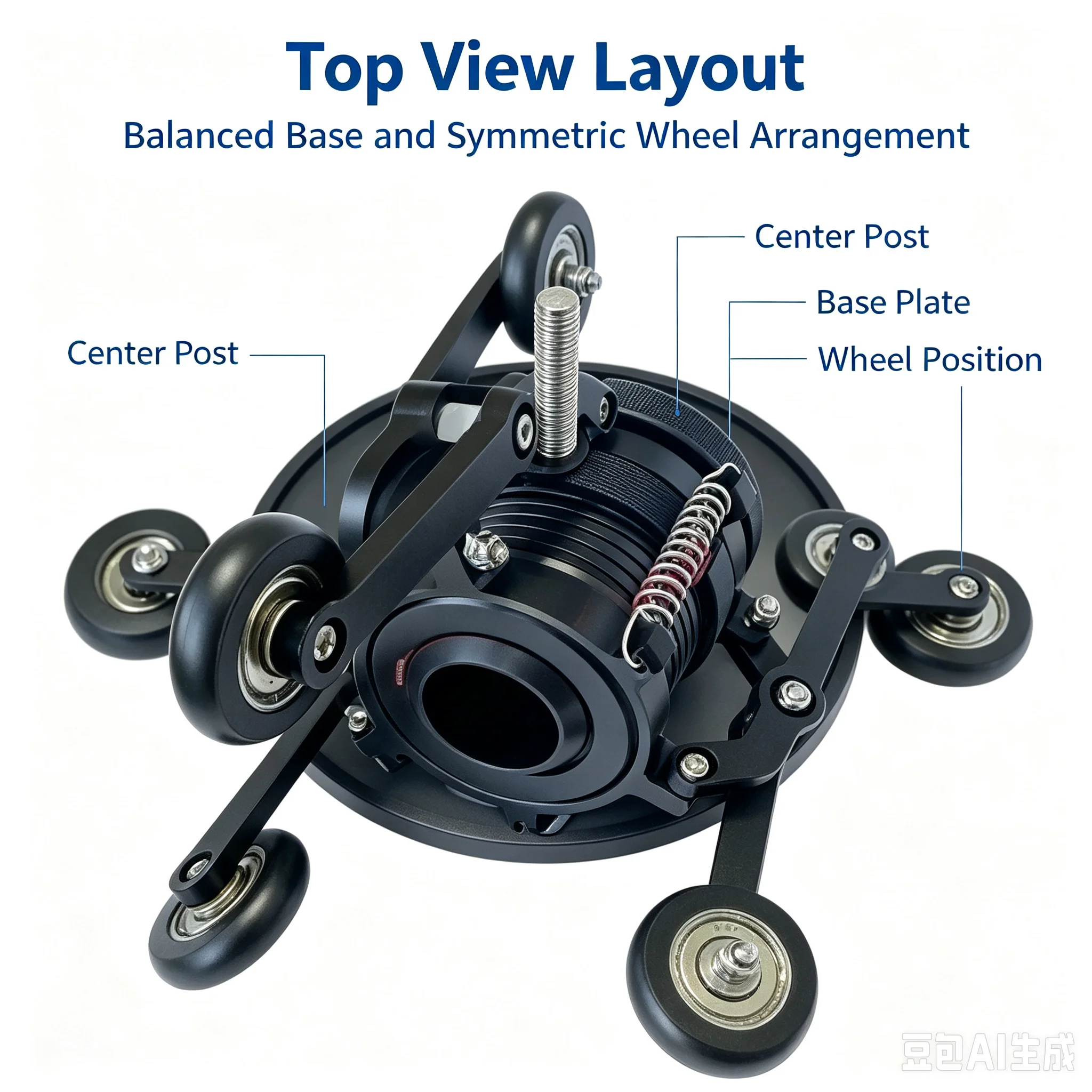 Centering Guide Wheel Kit for Pipeline Inspection Camera, Protective Guide Wheel Set to Stabilize Probe in Drain Sewer Pipe