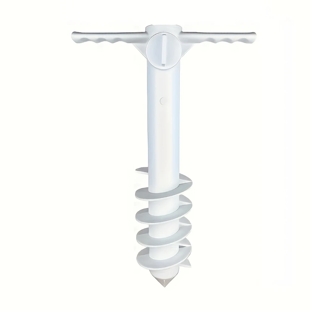 1pcs Beach Anchor Plastic With Five Spirals Beach Umbrella Inserted Outdoor Sunshade Courtyard Terrace Party Umbrella Fixed Base