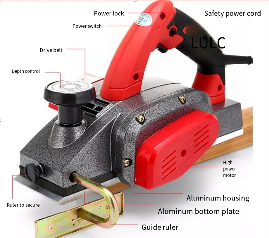Inverted Woodworking Electric Planer 220V 2200W Wood Milling Engraving Slotting Household Press Planer Woodworking Tools