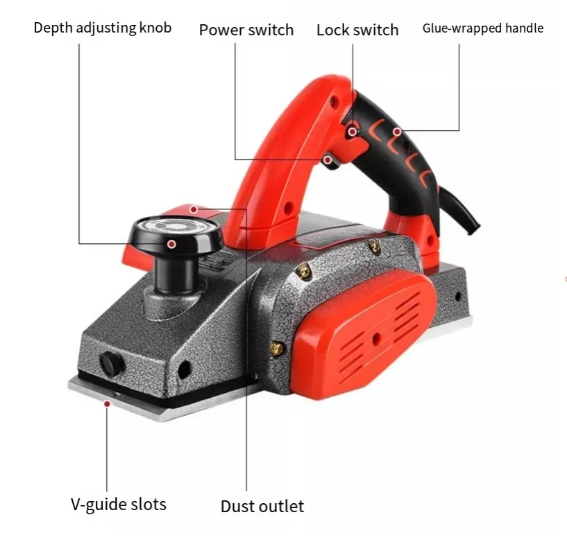 Inverted Woodworking Electric Planer 220V 2200W Wood Milling Engraving Slotting Household Press Planer Woodworking Tools