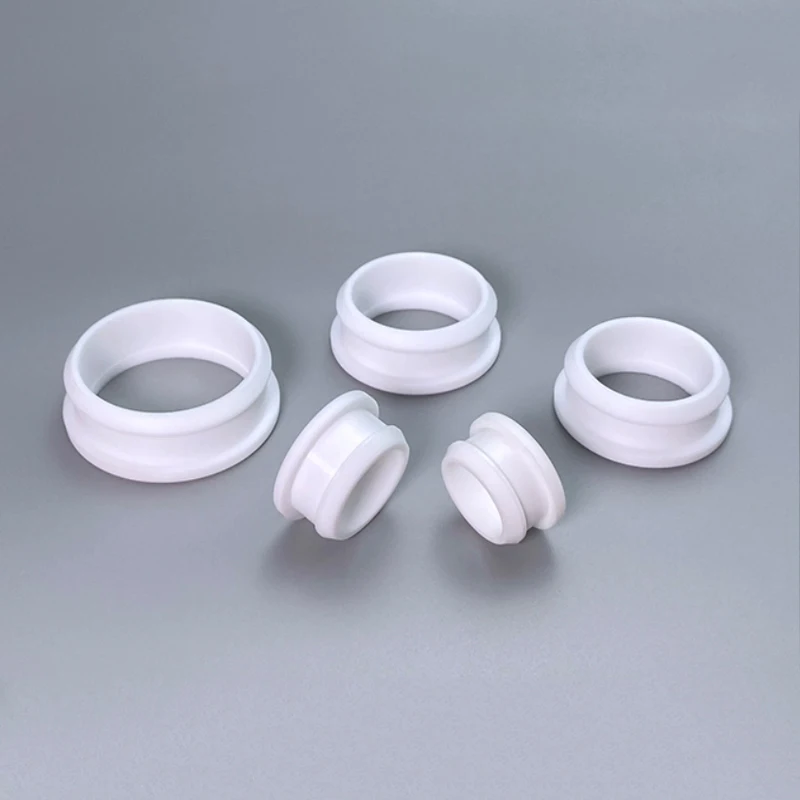4.5mm~30mm White Silicone Rubber Snap-on Hollow Hole Plug Coil Inverted Buckle Through-hole Protective Plug