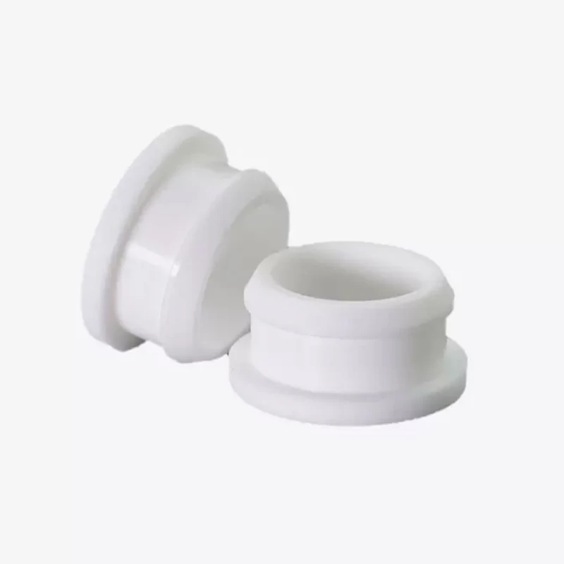 4.5mm~30mm White Silicone Rubber Snap-on Hollow Hole Plug Coil Inverted Buckle Through-hole Protective Plug