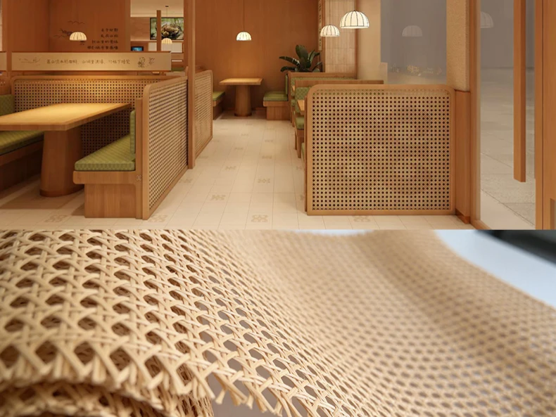 Natural Caning Material, 40cm/45cm Width Rattan Roll, Rattan Cane Webbing Roll, Fabric Rattan Material for Furniture DIY