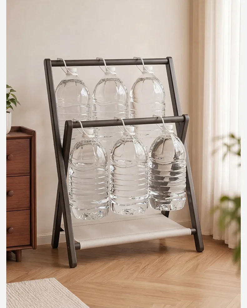 Solid Wood Clothes Racks Foldable Portability Floor Coat Rack Modern Minimalist Clothes Hanger Rack Luxury Rooms Furniture