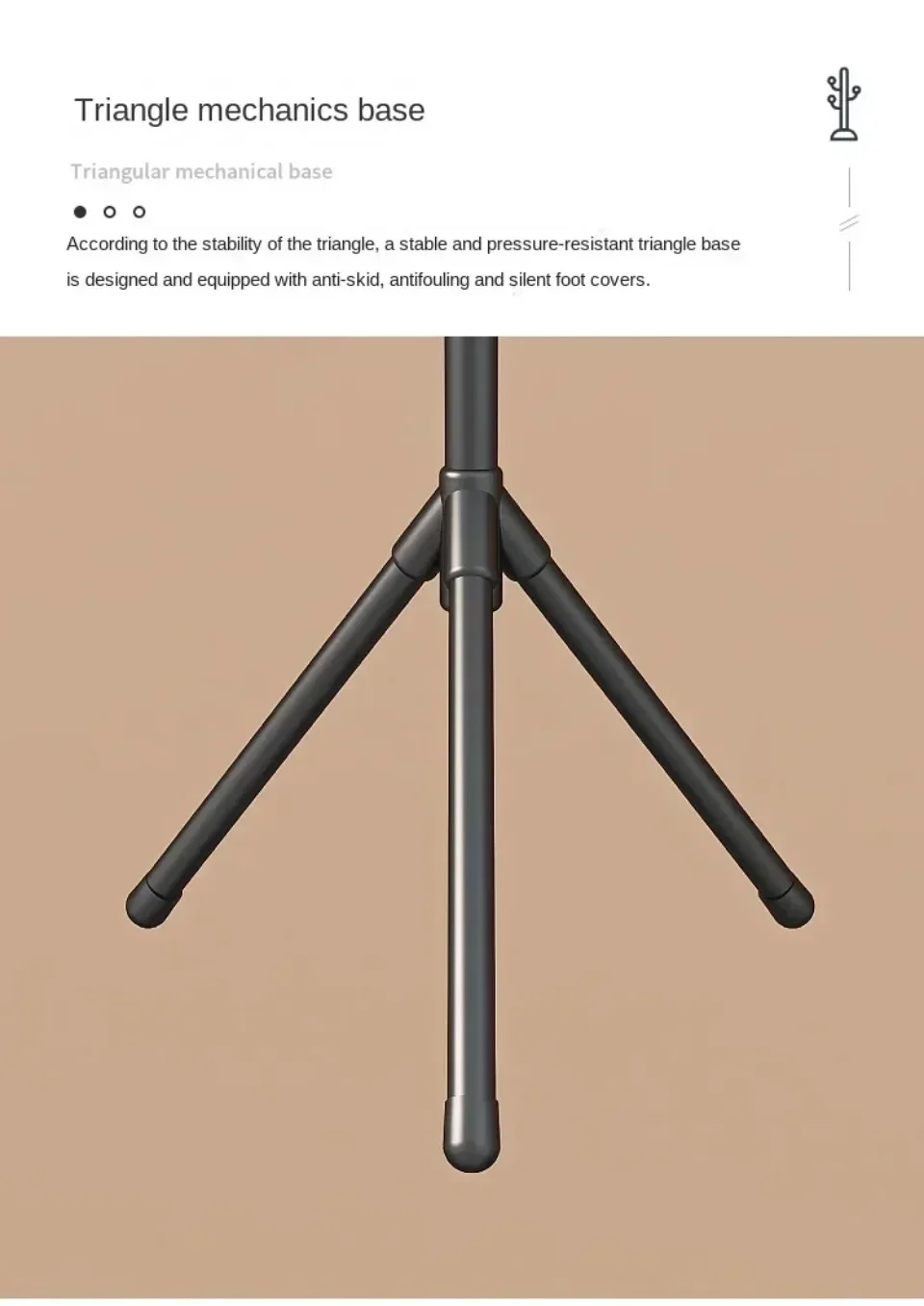 Vertical Bedroom Clothes And Hats Rack - Floor to Floor Coat Hook Tree Branch Shape Holder for Scarf Handbag Storage