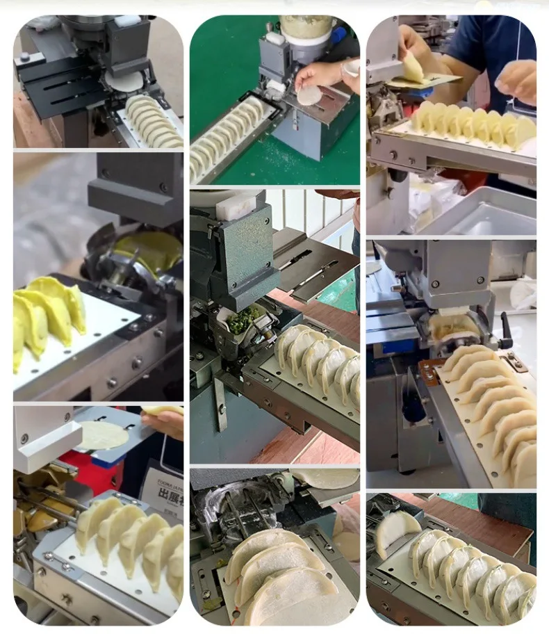 Commercial japanese-style semi-automatic dumpling maker - small desktop steamed & pan-fried dumpling machine - export-quality