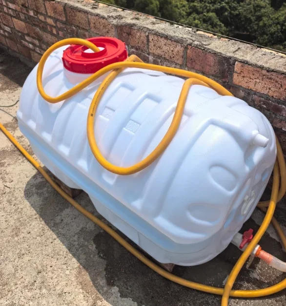 Thickened car water tank Outdoor large-capacity horizontal plastic bucket Household large rectangular bucket Water storage tank