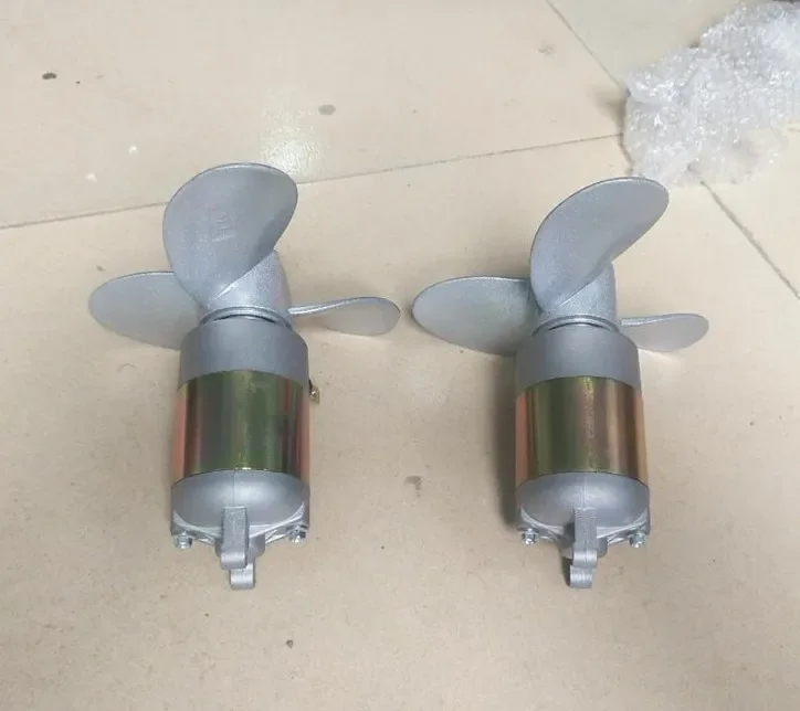 12V Electric Outboard Motor Propeller 500W for Inflatable Boat, Rubber Dinghy Hanging Propeller