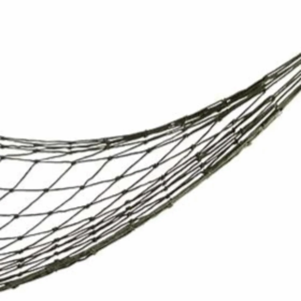 Durable Thick Nylon Rope Nylon Mesh Hammock 200x80cm High Bearing Weight Travel Hammock Portable Camping Hammock Home Leisure