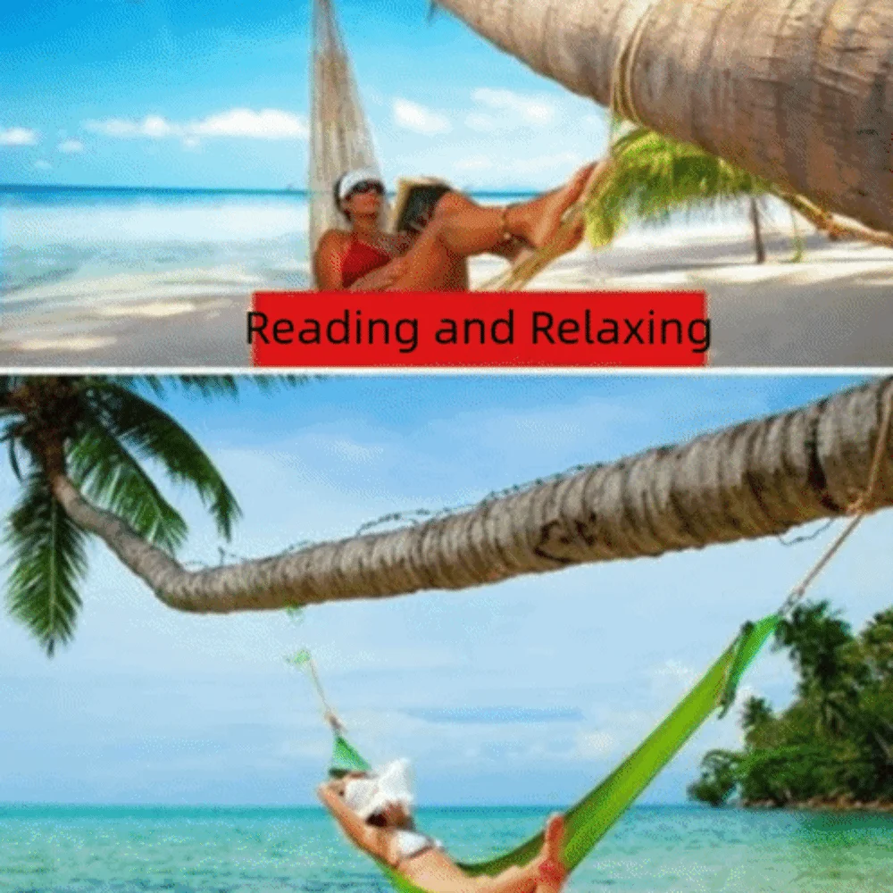 Durable Thick Nylon Rope Nylon Mesh Hammock 200x80cm High Bearing Weight Travel Hammock Portable Camping Hammock Home Leisure