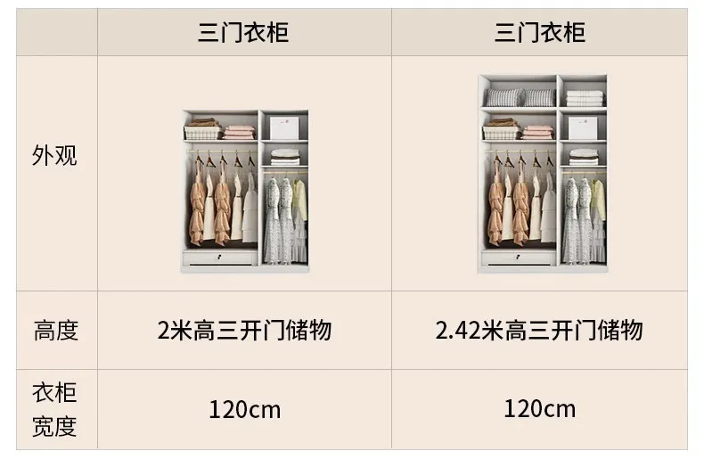 Modern Luxury White Frame Glass Door Wardrobe Solid Wood Combined Walk-In Closet with Built-In LED Ambient Light for Bedroom