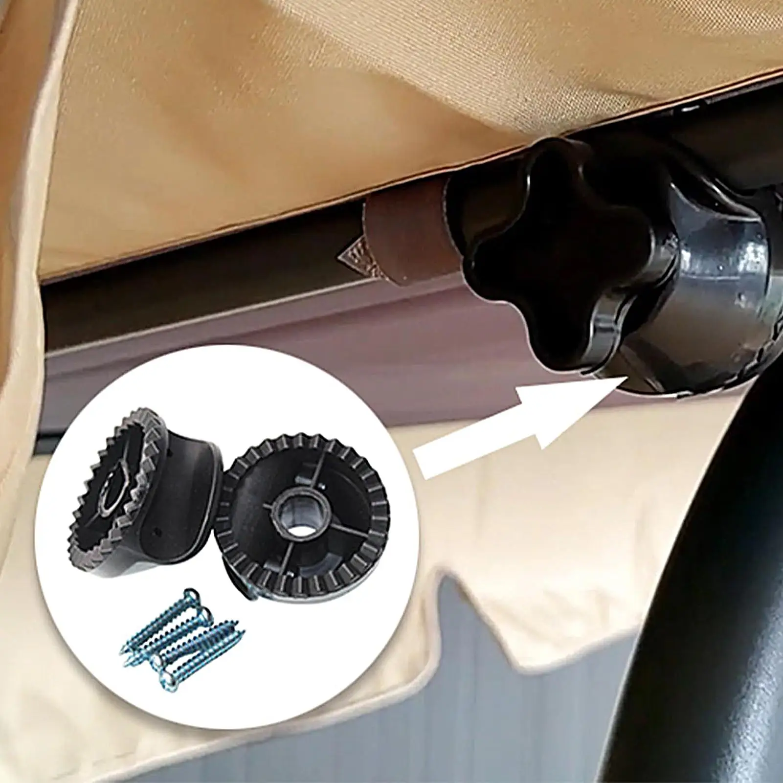 Garden Swing Fittings Wear-Resistant Canopy Parts Chair Canopy Bracket Replacement Repair Tool Courtyard Swing Frame tool Set