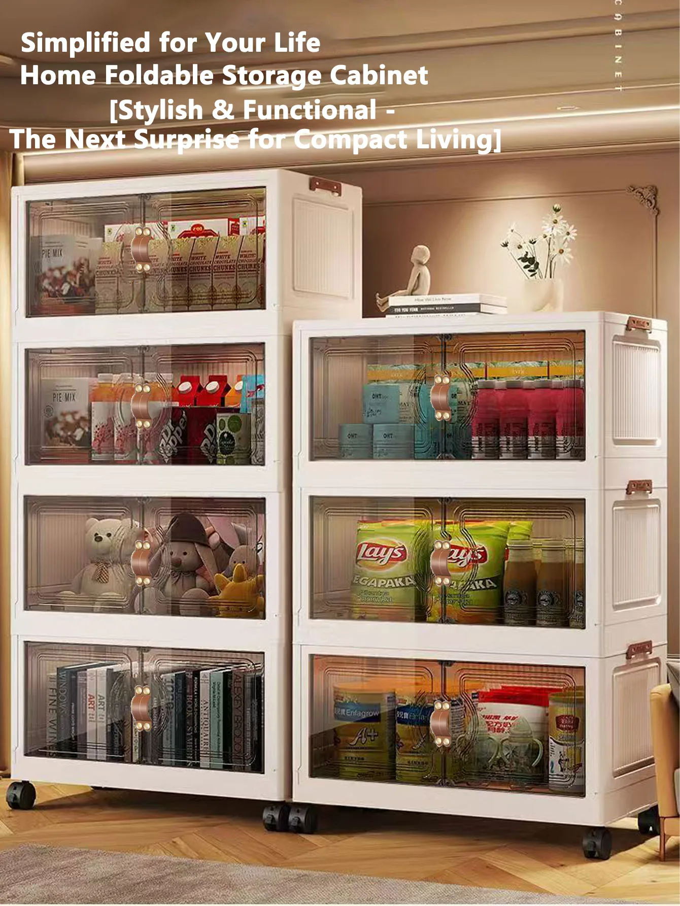 China Simple Wardrobe Foldable Baby Clothes Plastic Multi-layer Storage Cabinet Bedroom Baby Wardrobe Rental Room