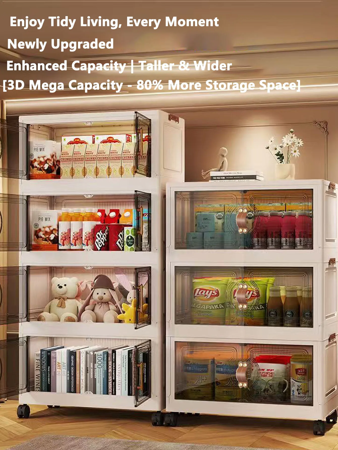 China Simple Wardrobe Foldable Baby Clothes Plastic Multi-layer Storage Cabinet Bedroom Baby Wardrobe Rental Room