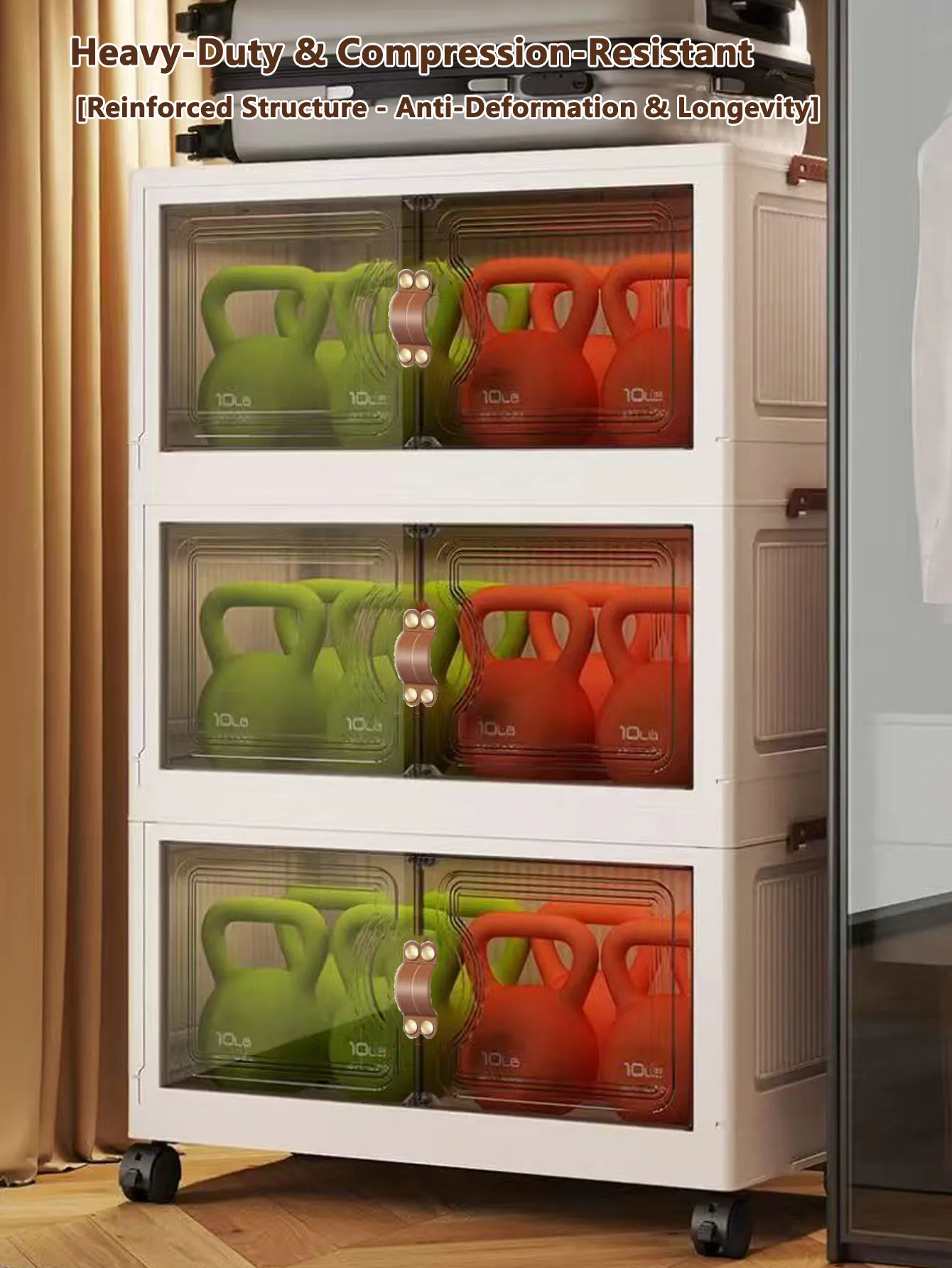 China Simple Wardrobe Foldable Baby Clothes Plastic Multi-layer Storage Cabinet Bedroom Baby Wardrobe Rental Room