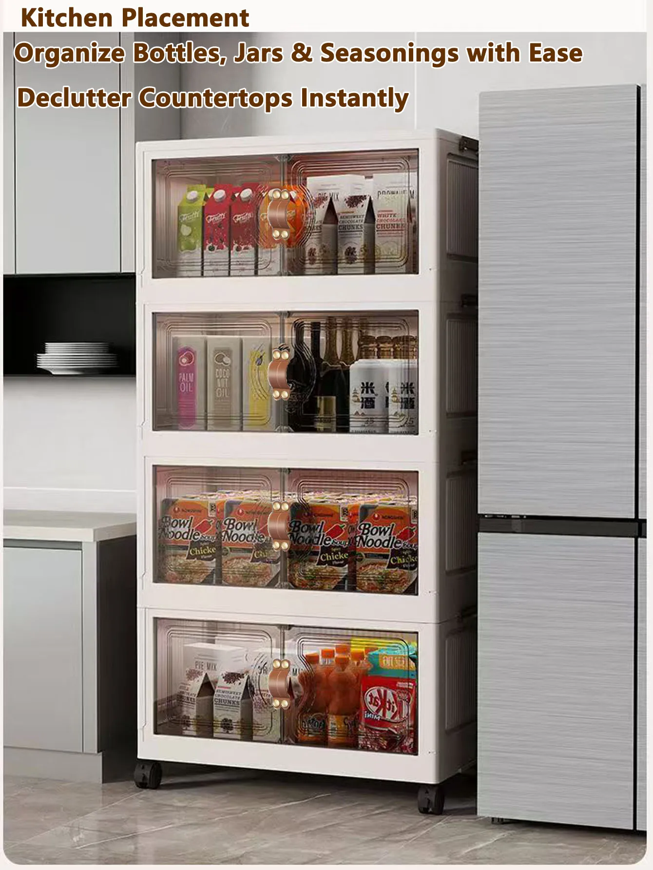 China Simple Wardrobe Foldable Baby Clothes Plastic Multi-layer Storage Cabinet Bedroom Baby Wardrobe Rental Room