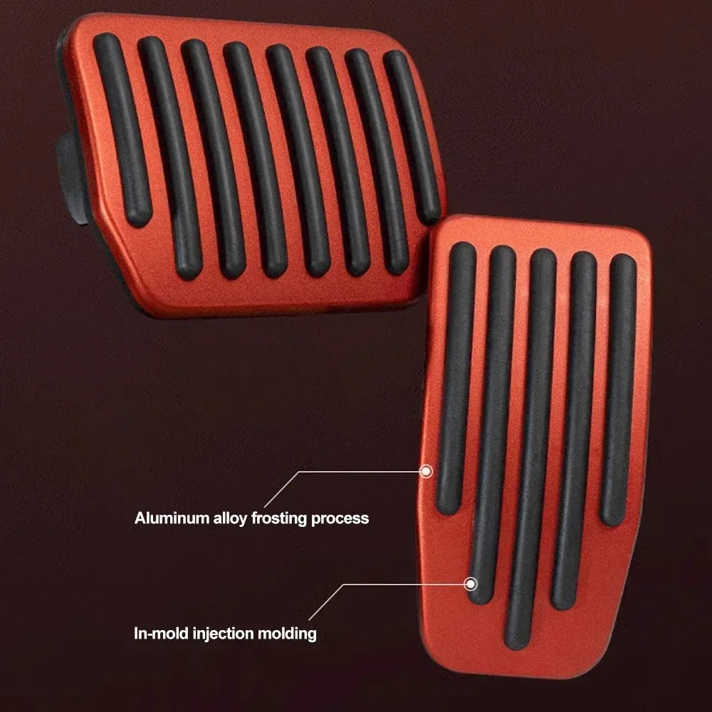 For Tesla Model Y 3 Highland 2026, Performance Aluminum Pedal Pads Cover, Non-slip Accelerator Brake Rest, Upgrade Accessories