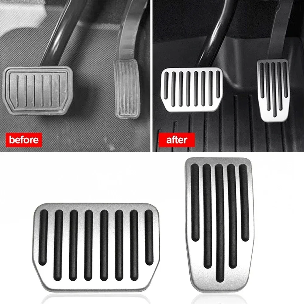 For Tesla Model Y 3 Highland 2026, Performance Aluminum Pedal Pads Cover, Non-slip Accelerator Brake Rest, Upgrade Accessories